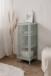 Vitrine >Milton< in mintgrün, Stahl - 40x101,5x40cm (BxHxT)