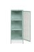 Vitrine >Milton< in mintgrün, Stahl - 40x101,5x40cm (BxHxT)