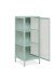 Vitrine >Milton< in mintgrün, Stahl - 40x101,5x40cm (BxHxT)