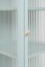 Vitrine >Milton< in mintgrün, Stahl - 40x101,5x40cm (BxHxT)