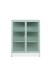 Vitrine >Milton< in mintgrün, Stahl - 80x101,5x40cm (BxHxT)
