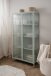 Vitrine >Milton< in mintgrün, Stahl - 80x160x40cm (BxHxT)