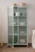 Vitrine >Milton< in mintgrün, Stahl - 80x160x40cm (BxHxT)