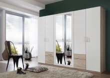 Drehtürenschrank >Freiburg< in EICHE SAEGERAU...