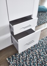 Drehtürenschrank >Freiburg< in WEISS - 270x208x58cm (BxHxT)
