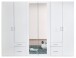 Drehtürenschrank >Freiburg< in WEISS - 270x208x58cm (BxHxT)
