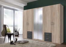 Drehtürenschrank >Freiburg< in EICHE SAEGERAU...