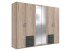 Drehtürenschrank >Freiburg< in EICHE SAEGERAU + GRAPHIT - 270x208x58cm (BxHxT)