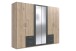 Drehtürenschrank >Freiburg< in HICKORY OAK + GRAPHIT - 270x208x58cm (BxHxT)