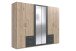 Drehtürenschrank >Freiburg< in HICKORY OAK + GRAPHIT - 270x208x58cm (BxHxT)
