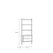 Regal >Whenua< in Schwarz - 64,2x153,6x41,5cm (BxHxT)