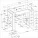 Gamerbett >Online 1< in 32 - Schwarz - 220x132x180cm (LxBxH)