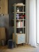 Regal >Whenua< in Mauvella Eiche, Salbei  - 44,2x185,6x41,5 (BxHxT)