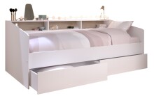 Stauraumbett >Sleep 4< in 23 - Weiss - 203x113x82cm...