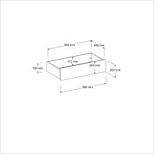 Stauraumbett >Sleep 4< in 23 - Weiss - 203x113x82cm (LxBxH)