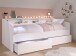 Stauraumbett >Sleep 4< in 23 - Weiss - 203x113x82cm (LxBxH)