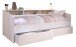 Stauraumbett >Sleep 4< in 23 - Weiss - 203x113x82cm (LxBxH)