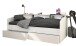 Stauraumbett >Sleep 4< in 23 - Weiss - 203x113x82cm (LxBxH)
