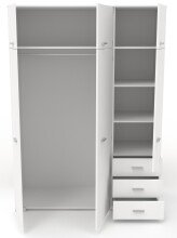 Jugendzimmer-Set >Sleep 40< in Weiß (5-Teilig)