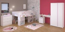 Jugendzimmer-Set >Pirouette 11< in Weiß mit...