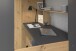 Hochbett >Heavy 1< in Artisan Eiche / Schwarz - 205x179x117cm (LxHxT)