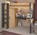 Hochbett >Heavy 1< in Artisan Eiche / Schwarz - 205x179x117cm (LxHxT)