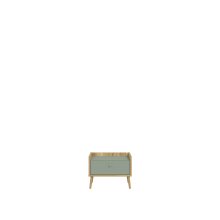 Nachtschrank >Whenua< in Mauvella Eiche, Salbei - 59,8x45,2x41,5cm (BxHxT)