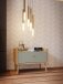 Nachtschrank >Whenua< in Mauvella Eiche, Salbei - 59,8x45,2x41,5cm (BxHxT)