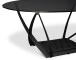 Couchtisch >Mona< in schwarz - 100x40x60 (LxHxT)