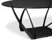 Couchtisch >Mona< in schwarz - 100x40x60 (LxHxT)