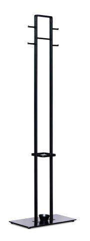 Garderobenständer >Kleiderständer Amber< in schwarz - 56x180x28 (BxHxT)