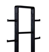 Garderobenständer >Kleiderständer Amber< in schwarz - 56x180x28 (BxHxT)