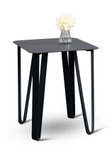 Beistelltisch >Beistelltisch Emma 2< in schwarz - 40x50x40 (BxHxT)
