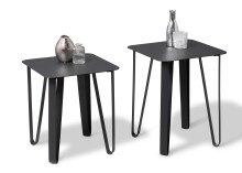 Beistelltisch >Beistelltisch Emma 2< in schwarz - 40x50x40 (BxHxT)