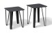 Beistelltisch >Beistelltisch Emma 2< in schwarz - 40x50x40 (BxHxT)