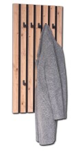 Wandgarderobe >Wandgarderobe Tip 2< in braun/schwarz - 45x90x4 (BxHxT)