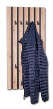 Wandgarderobe >Wandgarderobe Tip 2< in braun/schwarz - 45x90x4 (BxHxT)