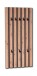 Wandgarderobe >Wandgarderobe Tip 2< in braun/schwarz - 45x90x4 (BxHxT)