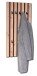 Wandgarderobe >Wandgarderobe Tip 2< in braun/schwarz - 45x90x4 (BxHxT)