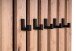 Wandgarderobe >Wandgarderobe Tip 2< in braun/schwarz - 45x90x4 (BxHxT)