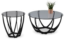 Beistelltisch >Maya 1< in Schwarz - 50x50 (HxD)