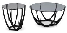 Beistelltisch >Maya 1< in Schwarz - 50x50 (HxD)