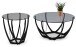 Beistelltisch >Maya 1< in Schwarz - 50x50 (HxD)