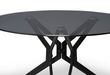 Couchtisch >Miri 2< in schwarz - 45x80 (HxD)