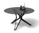 Couchtisch >Miri 2< in schwarz - 45x80 (HxD)