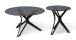 Couchtisch >Miri 2< in schwarz - 45x80 (HxD)