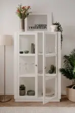 Highboard >Arles< in weiß - 100x150x40cm (BxHxT)
