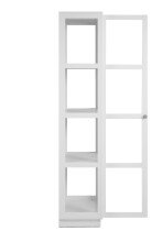 Vitrine >Arles< in weiß - 56x195x40cm (BxHxT)