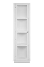 Vitrine >Arles< in weiß - 56x195x40cm (BxHxT)