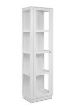 Vitrine >Arles< in weiß - 56x195x40cm (BxHxT)